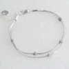 Lisa Angel Star Bead Double Strand Bracelet In Silver