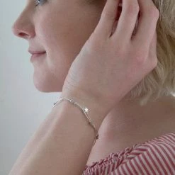 Lisa Angel Star Bead Double Strand Bracelet In Silver