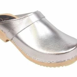 New Lotta From Stockholm Classic Silver Clog