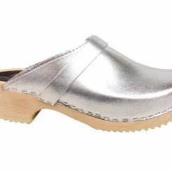New Lotta From Stockholm Classic Silver Clog