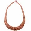 Lotusfeet Coconut Shell Beaded Necklace Pink New