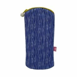 New Lua Zipped Glasses Purse Striped Navy
