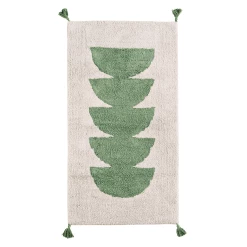 Madam Stoltz Tufted Cotton Runner Green New