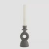 New Madam Stoltz Anthracite Grey Candle Holder
