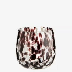 Madam Stoltz Glass Votive Dotty