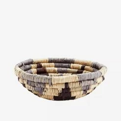 New Madam Stoltz Seagrass Bowl Natural Brown Grey