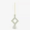 Madam Stoltz Stoneware Candle Holder Geo