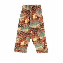 New One Hundred Stars Crepe Pants Toile Berry