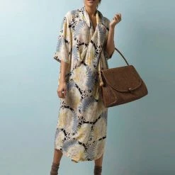 One Hundred Stars Deco Daisy Mauve Dress New