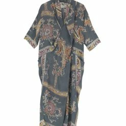 One Hundred Stars Rachel Dress Handkerchief Grey New