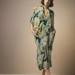 One Hundred Stars Rachel Dress Winter Lily Verdigris New