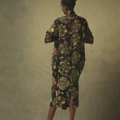 New One Hundred Stars Tudor Silk Black Rachel Dress