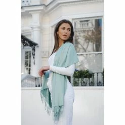 Park Lane Luxury Scarf Pashmina Aqua Mist New