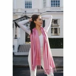 Park Lane Luxury Celine Scarf Pashmina Bright Carnation New