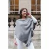 Park Lane Cashmere Mix Poncho Slate
