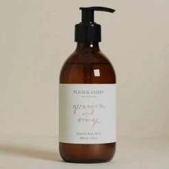 Plum And Ashby Plum & Ashby Geranium & Orange Hand & Body Wash New