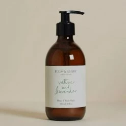Plum And Ashby Plum & Ashby Vetiver & Lavender Hand & Body Wash New