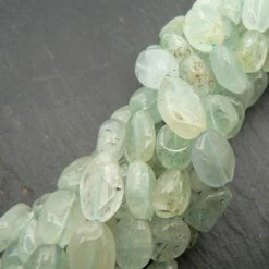 Precious Sparkle Aquamarine Oval Beads 15" Strand