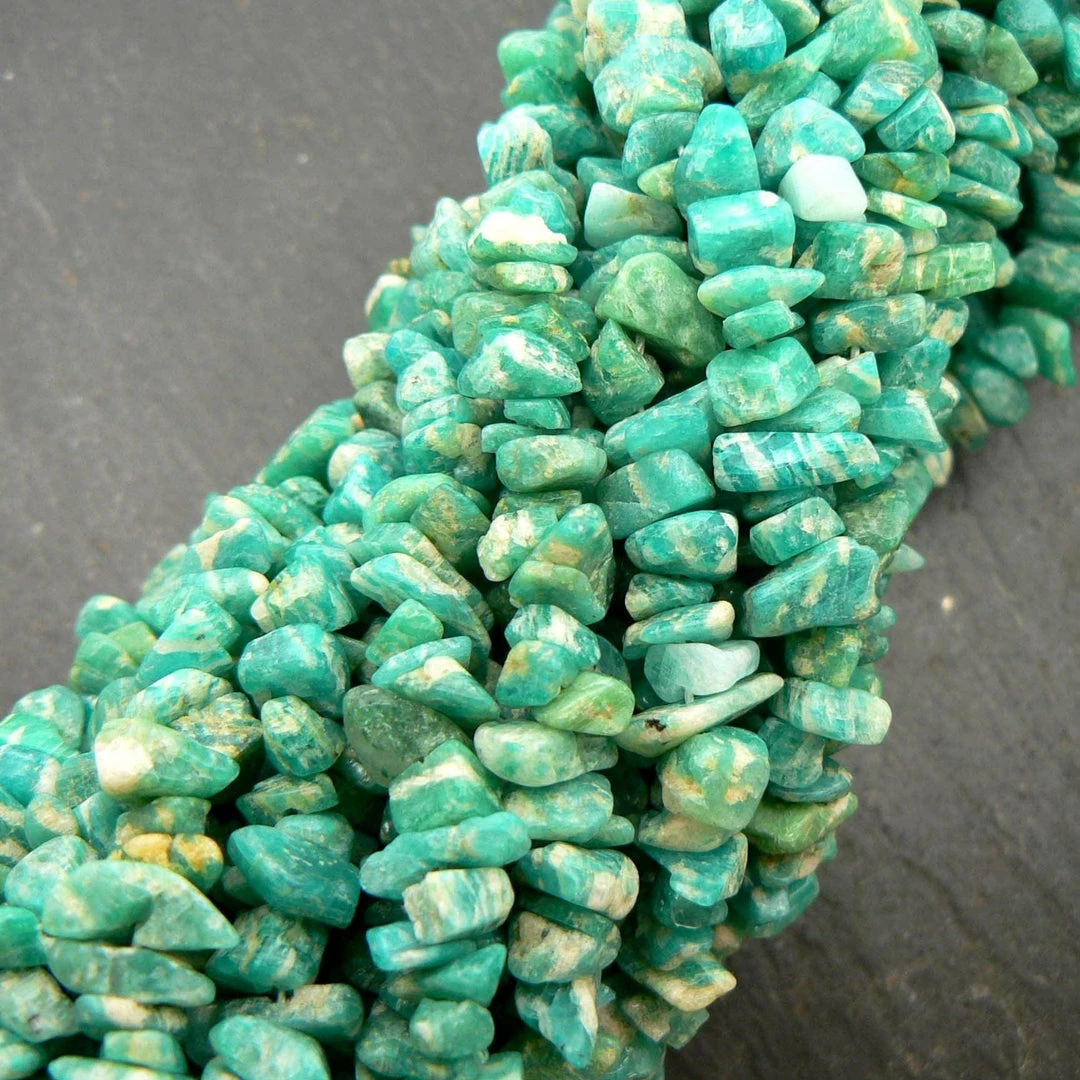 Best reviews of ⌛ Precious Sparkle Amazonite Chip Beads 35" Strand ✨ 1 Precious Sparkle Amazonite Chip Beads 35" Strand