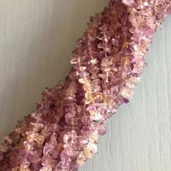 Precious Sparkle Ametrine Chip Beads 35" Strand