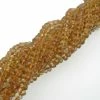 Precious Sparkle Beer Quartz AA Faceted Rondelle Beads 15" Strand