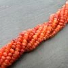 Precious Sparkle Carnelian Shaded 4-5mm Faceted Rondelle Beads 15" Strand