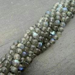 Precious Sparkle Labradorite 3mm Round Beads 15" Strand