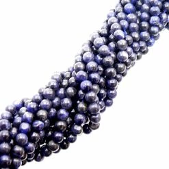 Precious Sparkle Sodalite 6mm Round Beads 15" Strand