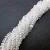 Precious Sparkle Crystal Quartz Button Beads 15" Strand