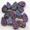 Precious Sparkle Beads Druzy Quartz Faceted Pear Briolette (per Bead)