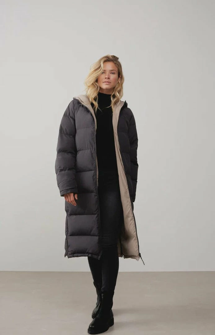 Brand new ⭐ New Yaya Long Reversible Puffer Jacket Bristol Black ❤️ 1 New Yaya Long Reversible Puffer Jacket Bristol Black