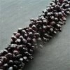 Precious Sparkle Garnet Side Drilled Drop Beads 15" Strand