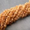 Precious Sparkle Hessonite Garnet Lighter Chip Beads 35" Strand