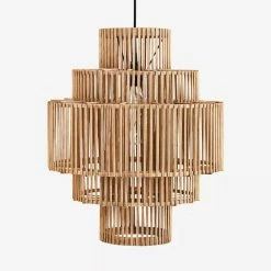 Precious Sparkle Madam Stoltz Bamboo Ceiling Lamp - Collection Only New