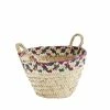 Madam Stoltz Grass Basket With Handles Large New