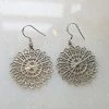 Precious Sparkle New Sterling Silver Sunburst Earrings
