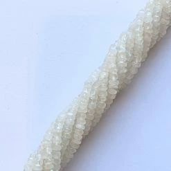Precious Sparkle Rainbow Moonstone Faceted Rondelle Beads 15" Strand