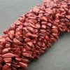 Precious Sparkle Red Jasper Chip Beads 36" Strand