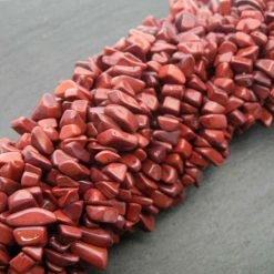 Precious Sparkle Red Jasper Chip Beads 36" Strand