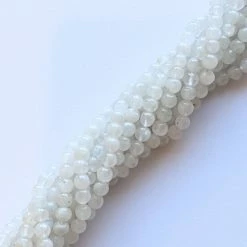 Precious Sparkle Rainbow Moonstone 5mm Round Beads 15" Strand