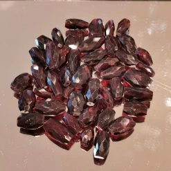 Precious Sparkle Garnet Faceted Nugget Beads (per Bead)