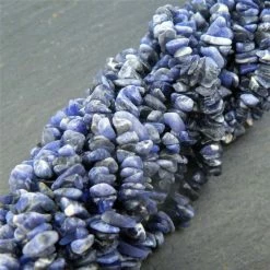 Precious Sparkle Sodalite Chip Beads 35" Strand