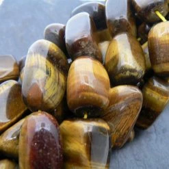 Precious Sparkle Tiger Eye Plain Nugget Beads (per Bead)