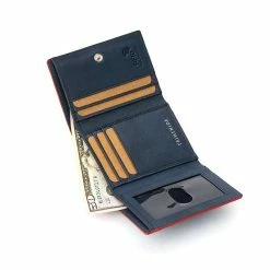 New Primehide Luna Leather Purse Blue