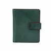 Primehide Luna Leather Purse Trifold Tab Green