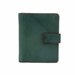 Primehide Luna Leather Purse Trifold Tab Green
