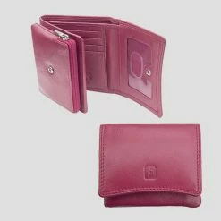 Primehide Small Women's Leather Purse Berry