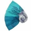 Pure Fashions Giant Leaf Scarf Turquoise