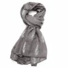 Pure Fashions Grey Rosemary Sprig Scarf