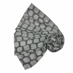 Pure Fashions New Grey Simple Squares Scarf